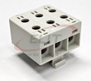 Universal Terminal Block Al/Cu UK35/3x1A, 3P (2holes) 2.5-35mm² 120/135A 750V, Hex4 3Nm 2.5..16mm², 6Nm 25..35mm², TS35, grey