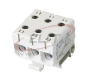 Tapping Terminal Block Al/Cu UK50/3A, 1P (6holes) 2.5-50mm² 145/160A, Hex5 4Nm 2.5..4mm², 12Nm 6..50mm², 5pcs/pck, TS35, MaxPRO, grey