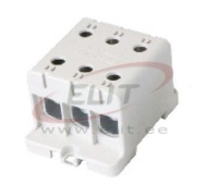 Tapping Terminal Block Al/Cu UK95/3A, 1P (6holes) 16-95mm² 220/245A, Hex6 12Nm 6..25mm², 22Nm 35..95mm², 3pcs/pck, TS35, panel mount, MaxPRO, grey