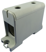 Universal Terminal Block Al/Cu UK150/1A, 1P (2holes) 35-150mm² 290/320A 1000VAC/ 1500VDC, Hex6 14Nm 25..50mm²/ 35Nm 70..150mm², TS35/ panel mount, MaxPro, grey