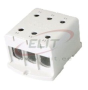 Tapping Terminal Block Al/Cu UK240/3A, 1P (6holes) 35-240mm² 760/850A 1000VAC/ 1500VDC, Hex8 26Nm 35..120mm²/ 46Nm 150..240mm², panel mount, MaxPro, grey