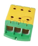 Tapping Terminal Block Al/Cu UK240/3PE, 1P (6holes) 35-240mm² 380/425A, Hex8 26Nm 35..120mm², 40Nm 150..240mm², panel mount, MaxPRO, yegr