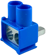 Feed-in Terminal AS/2x25 SNK-BL, Al/Cu 2x 25mm² 63A 690V, blue