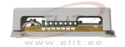 Equipotential Busbar POT 2x 16/25, base, cover, 2x (strip 30x4mm/ conductor ø8..10mm, ø50mm², 7x ø6..25mm²), Pollmann
