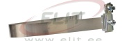 Strip Earthing Clip EB 2, zinc-plated, chromated steel strip, L428mm| tube ⅛..4 in./ Ø8..114mm