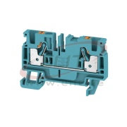 Feed-through Terminal Block A2C 4 BL, 1-tier, 4mm² 32A 800V, push-in, Weidmüller, blue