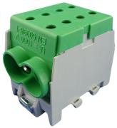Main Terminal Block Al/Cu HLAK 70-1/2 M2, 2x 70/50mm²/ 2x70/50mm², 250/200A 1000VAC/DC, 4Nm, TS35, green