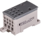 Distribution Block Al/Cu PVB 400-3/8, 185/185mm²/ 3x 35mm², 8x 16mm², 400A 1000VAC/DC, incl. markers, TS35, mounting plate, Pollmann, grey