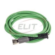 Feedback Cable 2090 Kinetix, SpeedTec DIN (motor end) » D-Sub (drive end), 600V, 25m industrial TPE cable 15x22AWG D0.38-in., Allen-Bradley, green