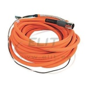 Power/Brake Cable Kinetix, SpeedTec DIN connector » flying-lead, 22.5A 600V, 90m industrial TPE shielded cable 6x14AWG, Allen-Bradley, orange
