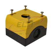 Control Box M22-IY1, 1x ø22.5mm hole, 2x M16, 1x M20, 2x M20/25, IP67/69K, Eaton, yellow