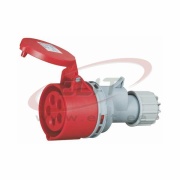 Mobile Industrial Socket, 3P+N+E 32A 415VAC, IP44, MaxPro, red