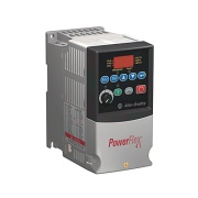 VF Drive PowerFlex4, 0.2kW 1.5A 240VAC, LED display, fixed digital keypad, RS485, Allen-Bradley