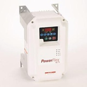 VF Drive PowerFlex40, 0.75kW 5A 1x240VAC, aux. 3A 30VDC/240VAC, integral keypad, LED, RS485, brake IGBT, EMC, frame B, Allen-Bradley