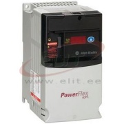 VF Drive PowerFlex40P, 0.4kW 1.4A 3x480VAC, aux. 3A 30VDC/ 125VAC/ 240VAC, integral keypad, LED display, RS485, frame B, Allen-Bradley