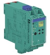 Frequency Converter w. Trip Values KFD2-UFC-Ex1.D, 1-ch., input NAMUR/dry contacts w. 1mHz..5kHz, output 0/4..20mA/relay, transistor, start-up override, LFD, SIL2, 24VDC PR, Pepperl+Fuchs