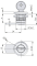 Drehriegelverschluss Compact Zylinderschloss 2-110, Ø16.3mm, Schlüssel  IL2233X, verchromt Betätigung, verzinkt Zunge +06.24, IP54, Industrilas