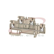 Feed-through Terminal Block A2T 1.5, 2-tier, 1.5mm² 16A 500V, push-in, Weidmüller, beige