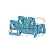 Feed-through Terminal Block A2T 1.5 BL, 2-tier, 1.5mm² 16A 500V, push-in, Weidmüller, blue