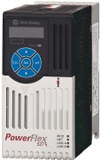 VF Drive PowerFlex527, 0.75kW 4.8A 1x240VAC, embedded dual-port EtherNet/IP, integrated safety, EMC, frame A, Allen-Bradley