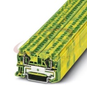 Ground Terminal Block ST 4-PE, spring-cage, 50pcs/pck, Phoenix