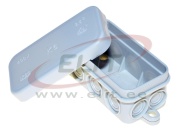 Junction Box FD10/ K6, 80x42x35mm, PE flame retardant, 10x VR20, M20, IP55, grey