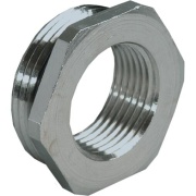 Reducer, M40x1.5 » M32x1.5, wrench 46mm, thread 8mm, -40..100°C, nickel-plated brass, NBR, incl. O-ring, IP68