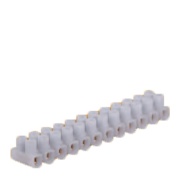 Terminal Strip, 12x 4mm² 24A 450V, polypropylen, white