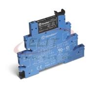 Interface Relay Coupler 38.51., 1CO (SPDT) 6A 250/400VAC, cv 12VDC sensitive, LED, diode, W6.2mm, TS35, Finder