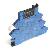 Interface Relay Coupler 38.51., 1CO (SPDT) 6A 250/400VAC, cv 24VDC sensitive, LED, diode, push-in, W6.2mm, TS35, Finder