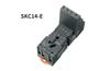 Relay Socket SKC14-E, SK4P, SK36F, 4P 10A 300V, screw clamp, RKE 4CO relays, incl. plastic retaining clip, marker, UL/TÜV/CE, TS35