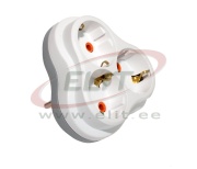 Multi-Socket Plug Golyat, 3x 2P+E Schuko 3600W 16A 250V, Nilson, white