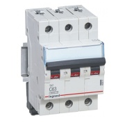 Miniature Circuit Breaker TX³, 3C 63A 6kA, Legrand