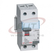 Residual Current Circuit Breaker TX³, 2P 40A 30mA 10kA, type AC, Legrand