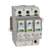 Surge Arrester, 3P FS, T2, Uc 320VAC, discharge current (8/20μs)| Imax 40kA, In 20kA, 4..35mm², TNC, Legrand