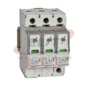 Surge Arrester, 3P FS, T1+T2, Uc 320VAC, impulse current (10/350μs) Iimp 12.5kA, discharge current (8/20μs)| Imax 60kA, In 25kA, 4..35mm², TNC, Legrand