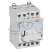 Modular Contactor CX³, 4NO 40A 400VAC, cv 24VAC, handle, 3M, TS35, Legrand