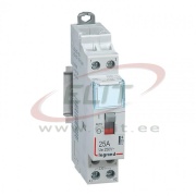 Modular Contactor CX³, 2NO 25A 250VAC, cv 230VAC, handle, 1M, TS35, Legrand
