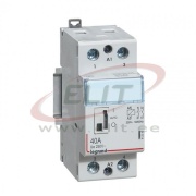 Modular Contactor CX³, 2NO 40A 250VAC, cv 230VAC, handle, 2M, TS35, Legrand