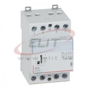 Modular Contactor CX³, 4NO 40A 400VAC, cv 230VAC, handle, 3M, TS35, Legrand