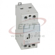 Modular Contactor CX³, 2NO 40A 250VAC, cv 230VAC low noise, handle, 2M, TS35