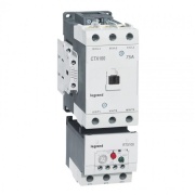 Contactor CTX³ 100, 55kW 100/160A 3x400VAC, aux. 2NO, 2NC 16A 240VAC, cv 230VAC, TS35, panel mount, Legrand