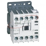 Mini Contactor CTXmini, 5.5kW 12/20A 3x400VAC, 1NO 10A 240VAC, cv 24VDC, TS35/ panel mount