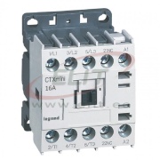 Mini Contactor CTXmini, 7.5kW 16/20A 3x400VAC, 1NC 10A 240VAC, cv 24VAC, TS35, panel mount, Legrand