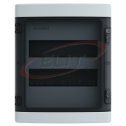SM Distribution Box VORTEX, 26M, Ui= 1500V AC/DC, PEN 13+13, 420x324x140mm, PC/ABS, -25..60°C, UV-stable, HF, cl. II, IP65 IK10, Maxpro, transparent, grey