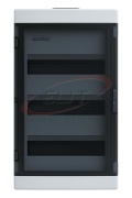 SM Distribution Box VORTEX, 36M, Ui= 1500V AC/DC, PEN 12+12, 595x300x147mm, PC/ABS, -25..60°C, UV-stable, HF, cl. II, IP65 IK10, Maxpro, transparent, grey