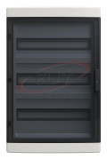 SM Distribution Box VORTEX, 54M, Ui= 1500V AC/DC, PEN 18+18, 595x414x148mm, PC/ABS, -25..60°C, UV-stable, HF, cl. II, IP65 IK10, Maxpro, transparent, grey