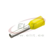 Wire-End Ferrule w. Collar Ce 010010 w, H1x10mm, 100pcs/pck, yellow