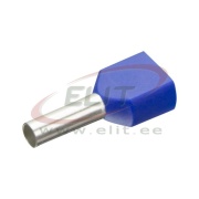 Twin Wire-End Ferrule w. Collar Ct 025013 w, 2x2.5x13mm, 250pcs/pck, blue