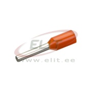 Wire-End Ferrule w. Collar Ce 005010 w, H0.5x10mm, 100pcs/pck, orange